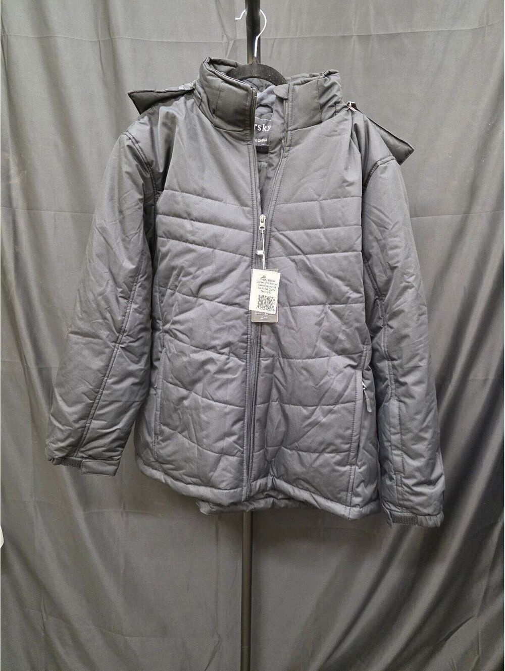 Pursky Women’s Winter Waterproof Ski Puffer Jacket Black 2XL